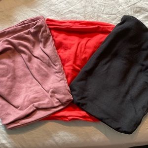 3 Ardene bandeau crop tops